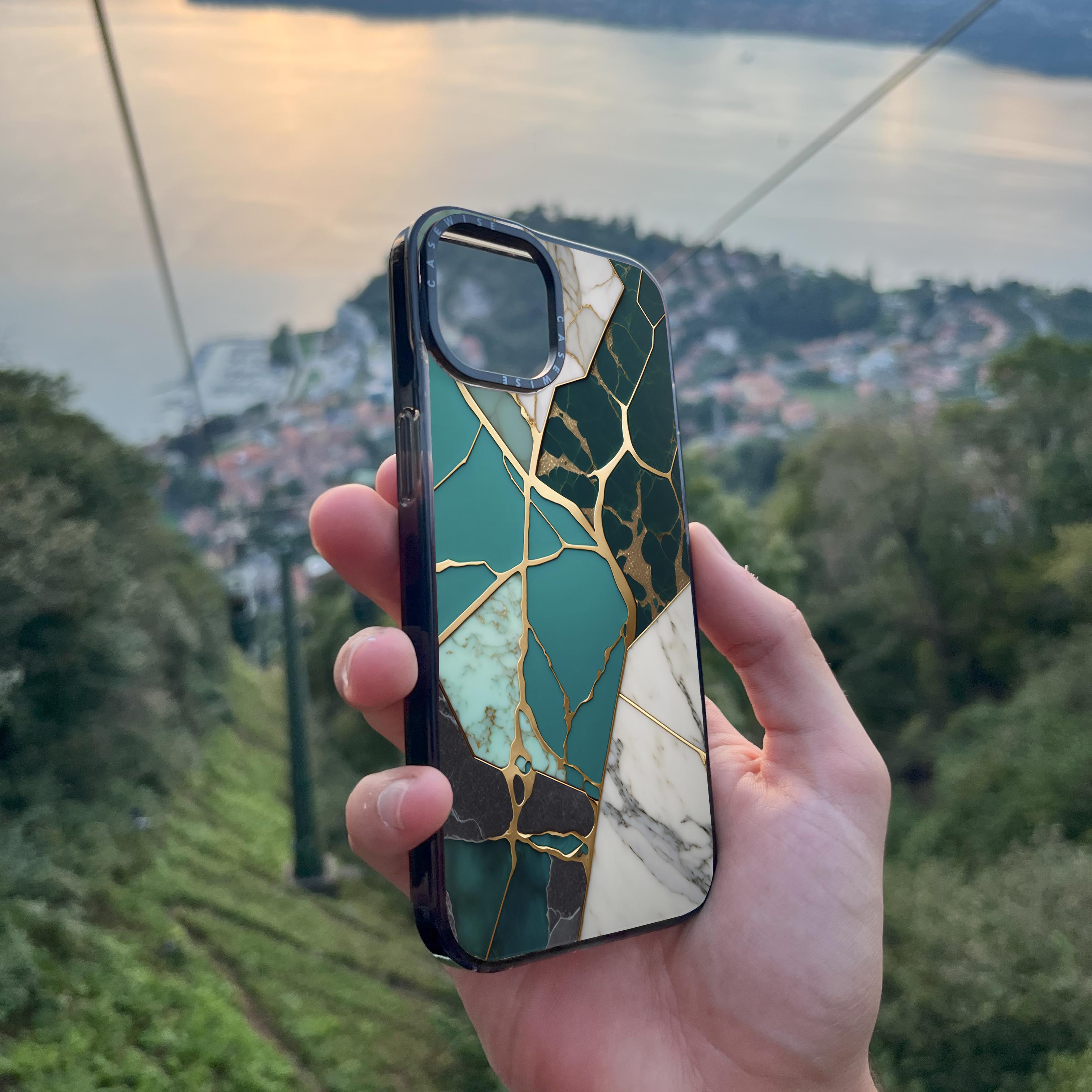 Abstract Jade Kintsugi - Etui