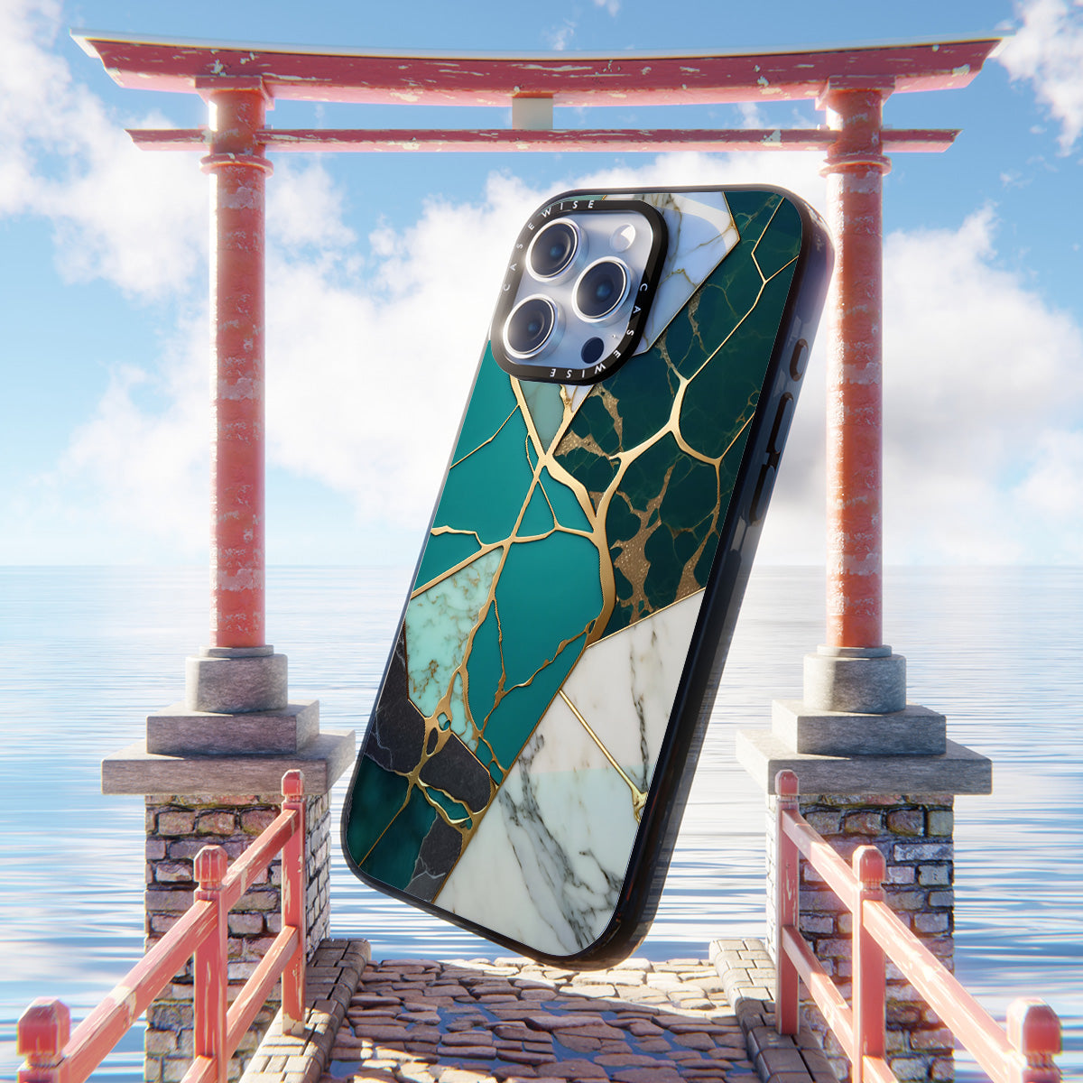 Abstract Jade Kintsugi - Etui