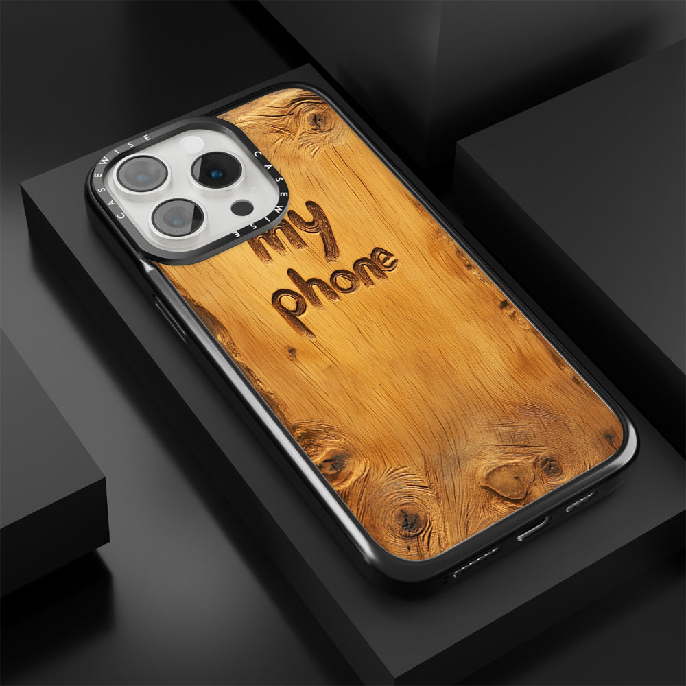Plane Wood Carved My Phone Funny - Etui