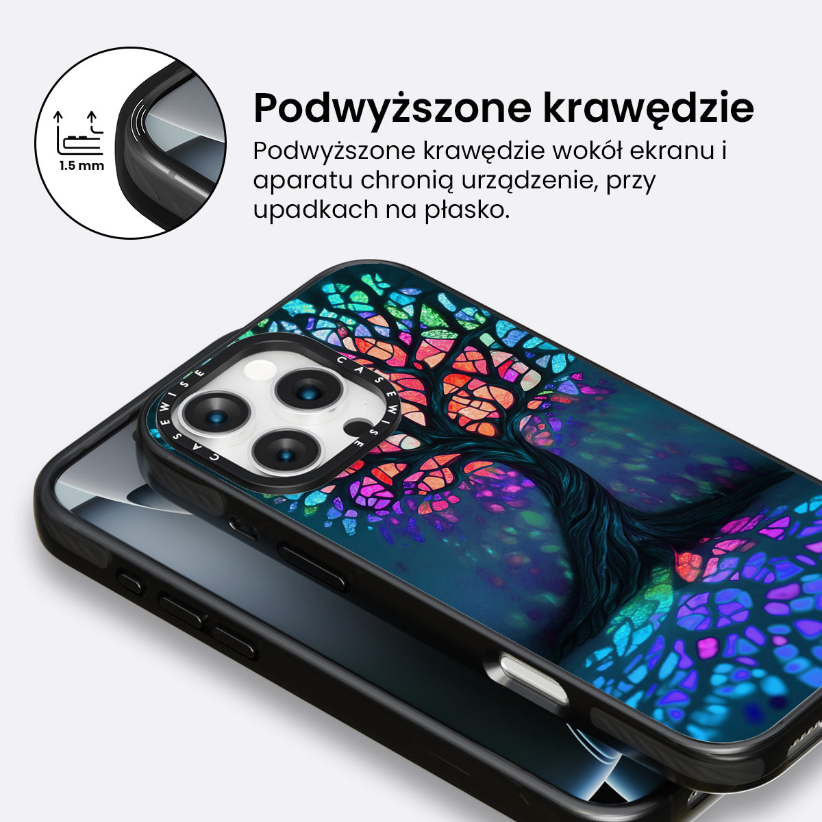 Tree of Life Vibrant Stainglass - Etui