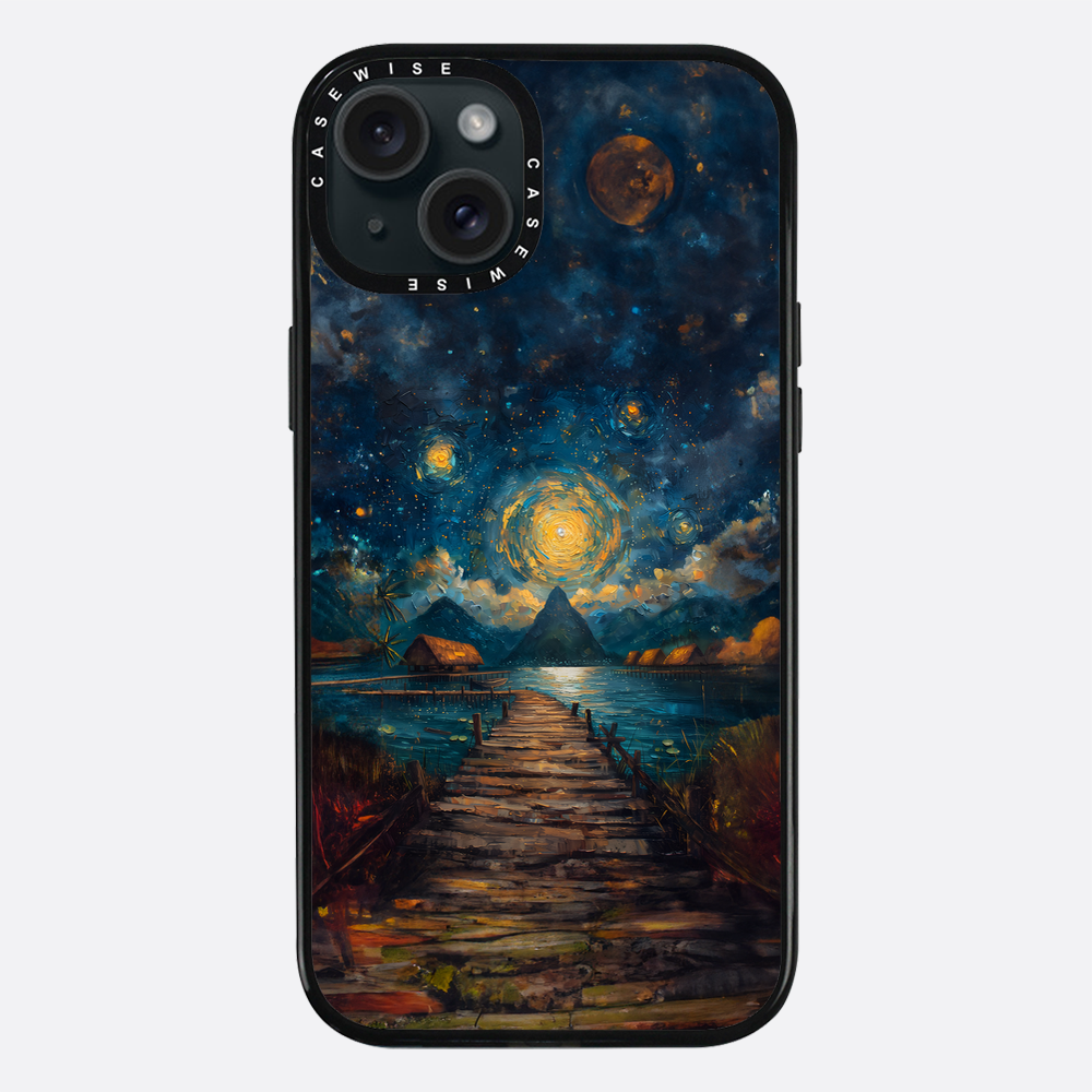 Coastal Pier Painting - Etui