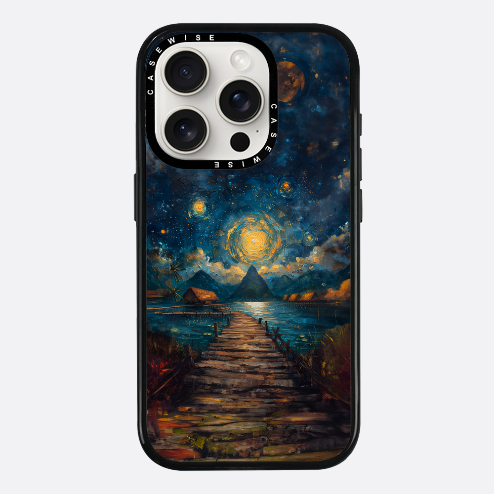 Coastal Pier Painting - Etui