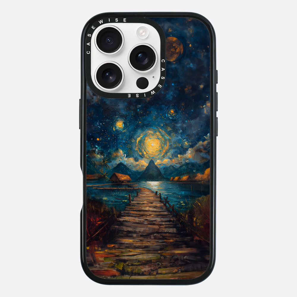 Coastal Pier Painting - Etui