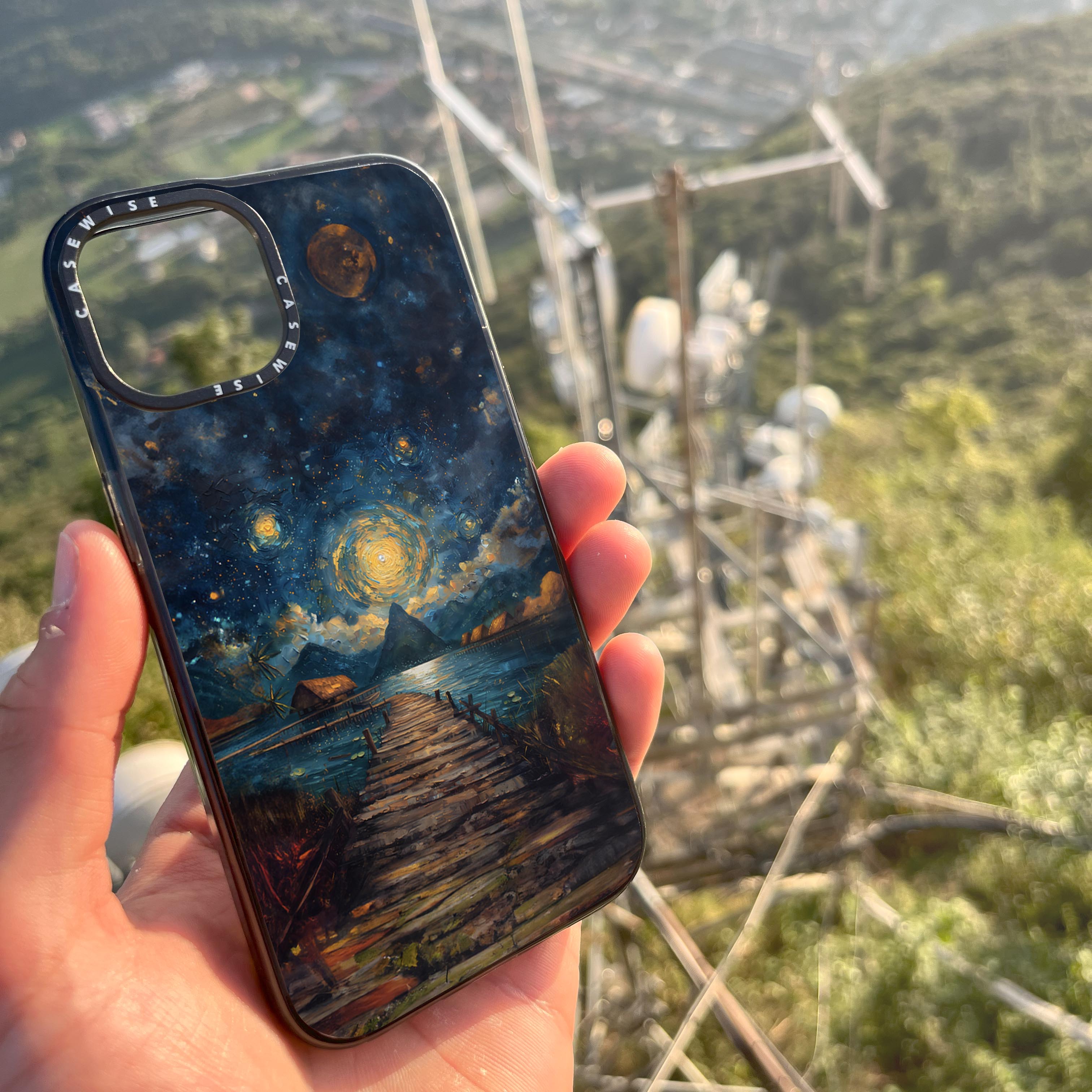 Coastal Pier Painting - Etui