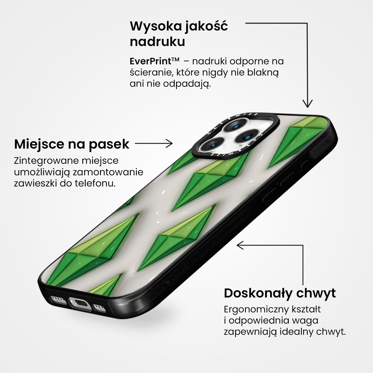 Wzór Plumbob z The Sims - Etui
