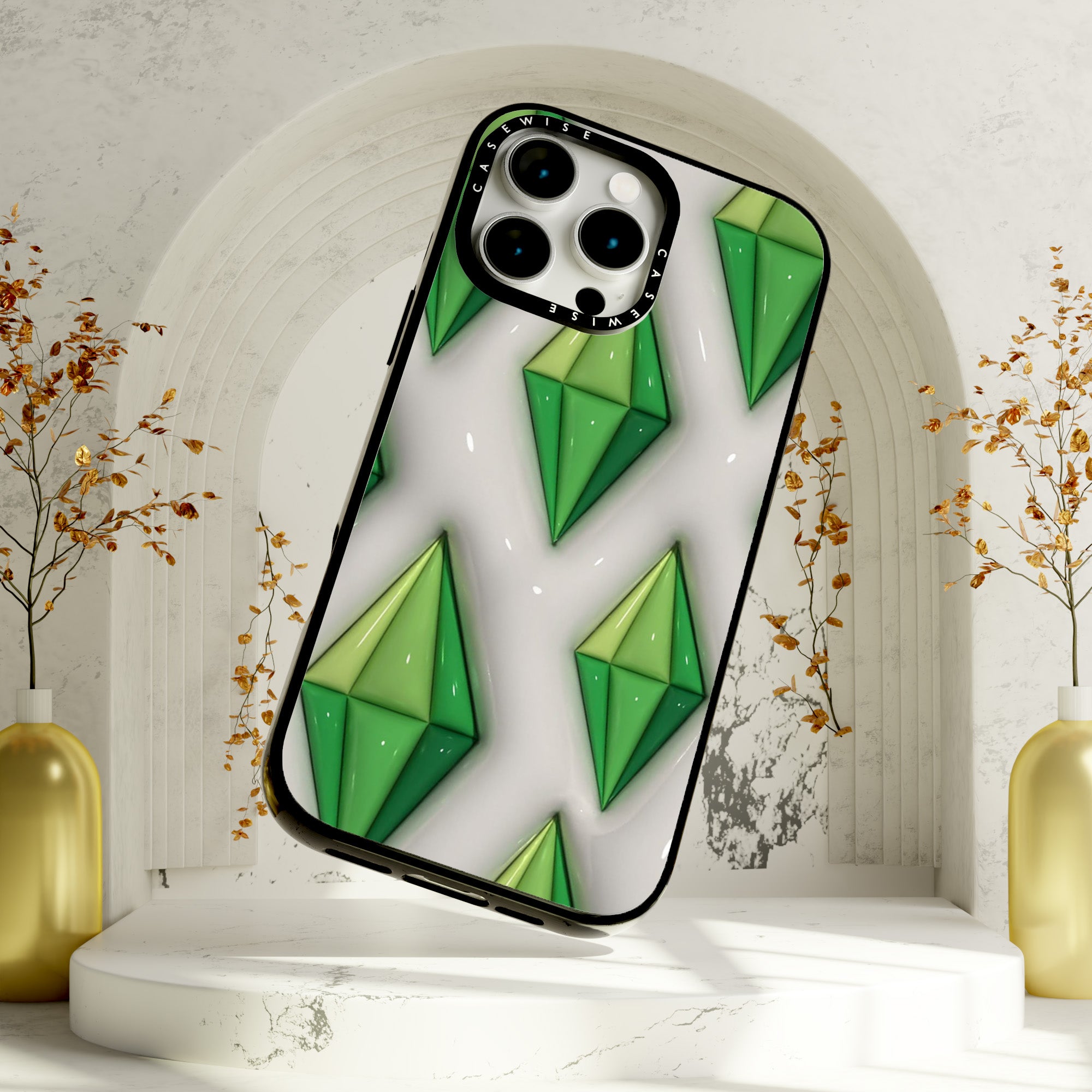 Wzór Plumbob z The Sims - Etui