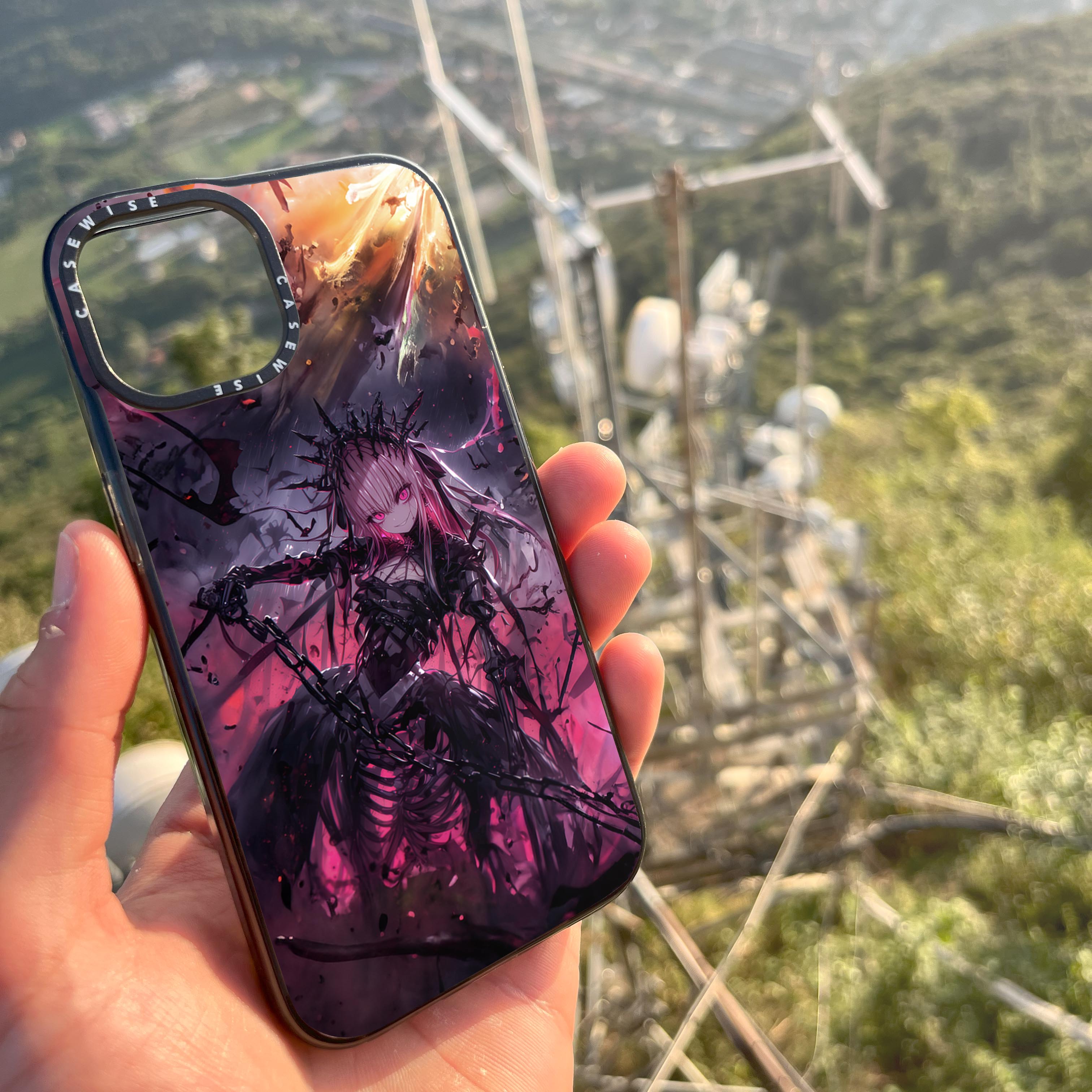Gothic Pink Sword Anime Girl - Etui