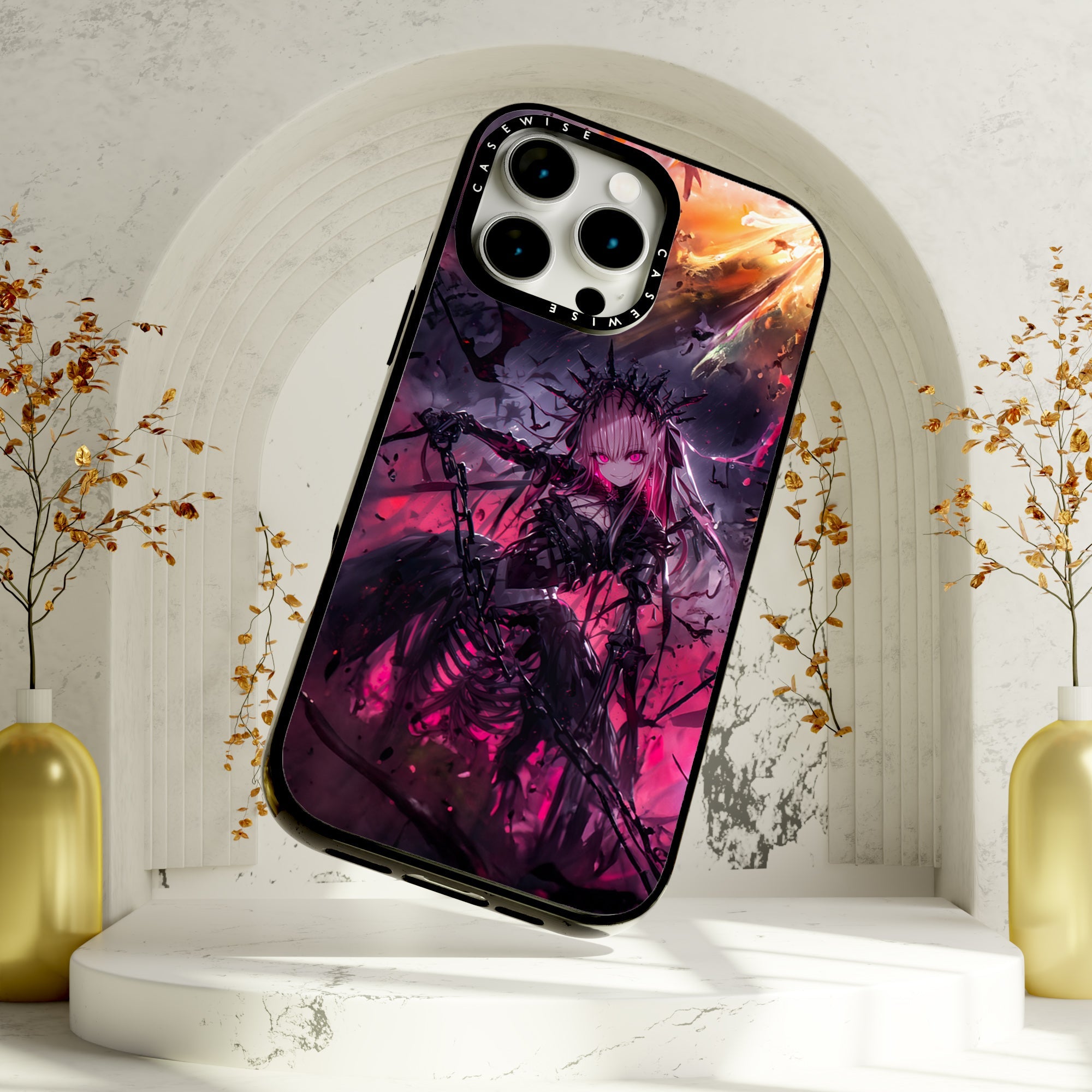 Gothic Pink Sword Anime Girl - Etui