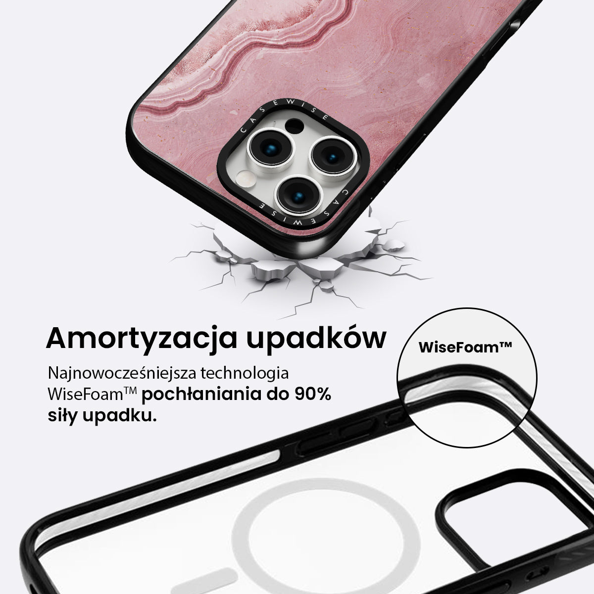 Pink Agate Texture 10 - Etui