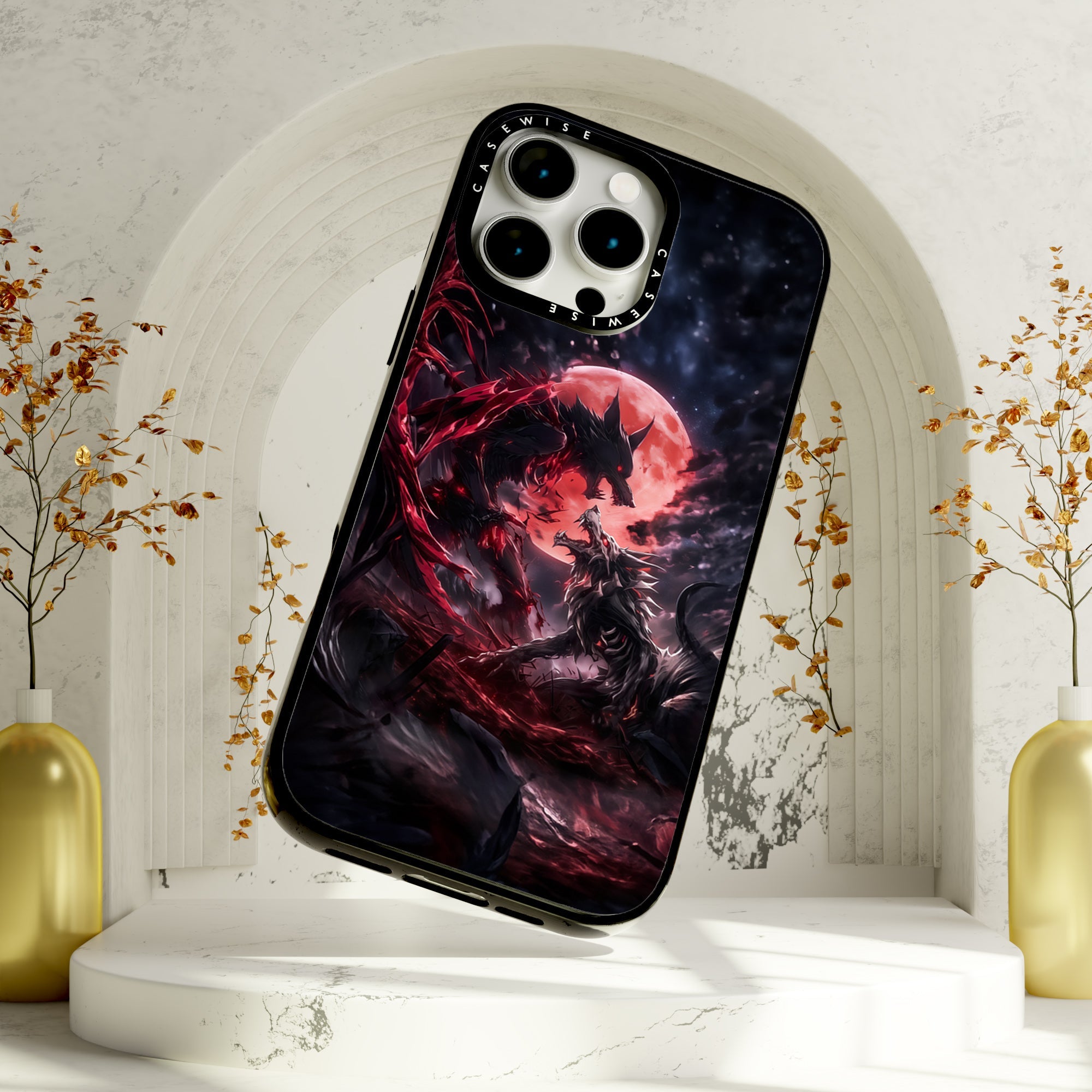 Fight of Wolfs White and Black - Etui