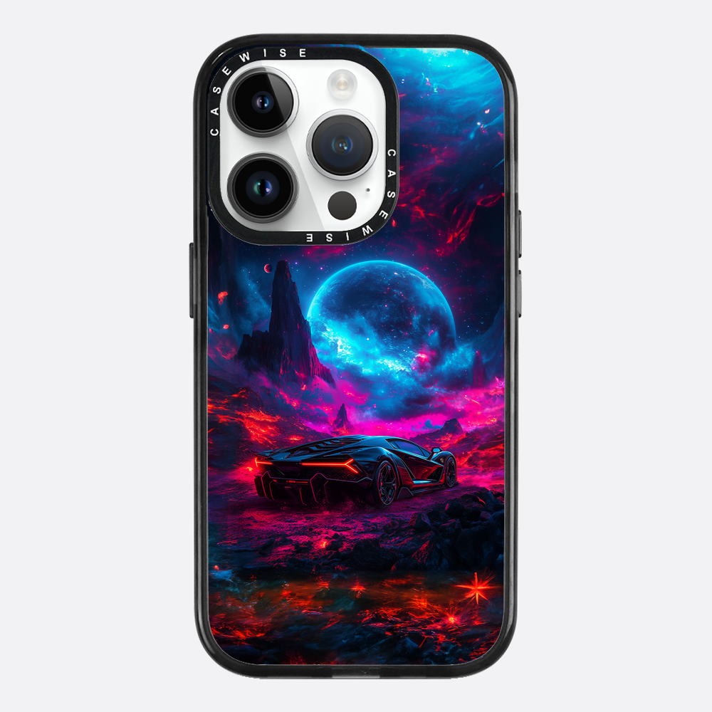 Purple Sports Car Galaxy - Etui