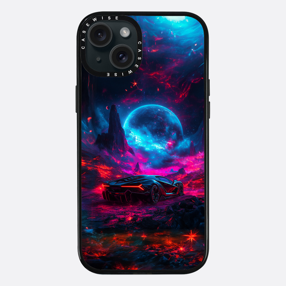 Purple Sports Car Galaxy - Etui