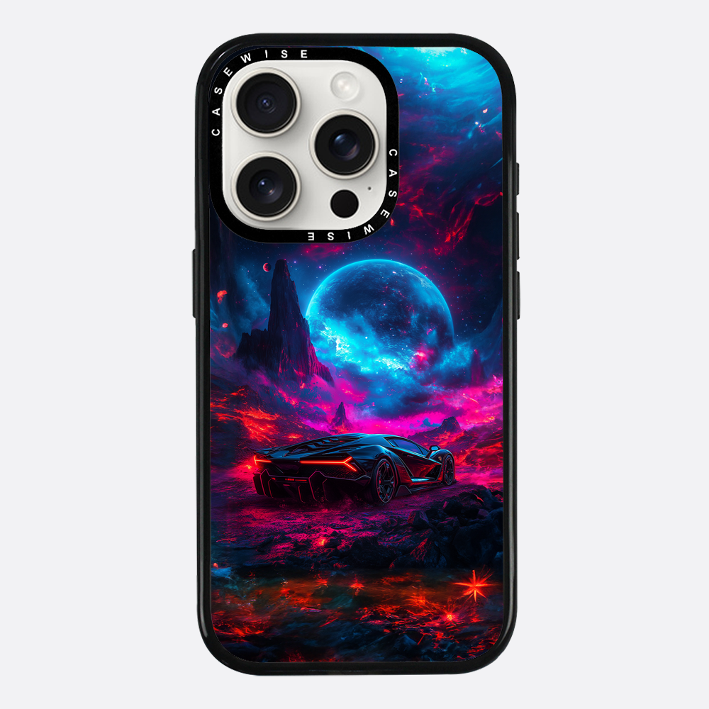 Purple Sports Car Galaxy - Etui