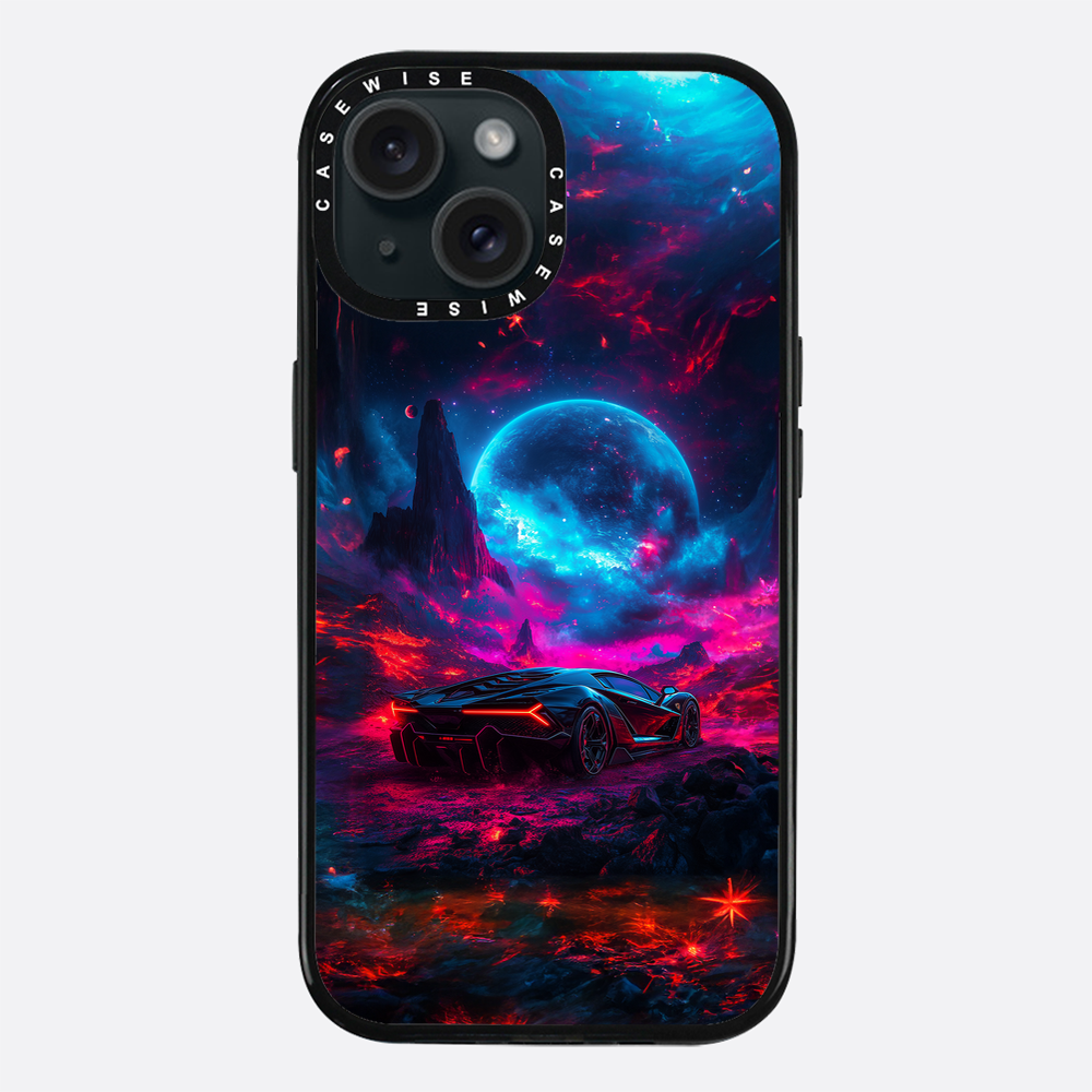 Purple Sports Car Galaxy - Etui