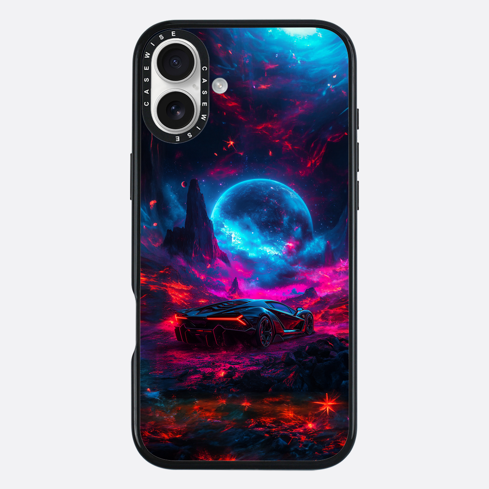 Purple Sports Car Galaxy - Etui