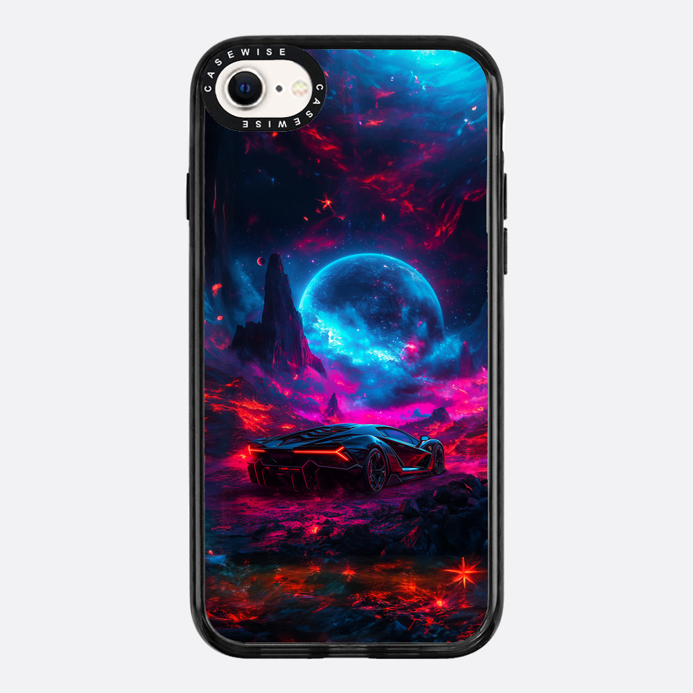 Purple Sports Car Galaxy - Etui