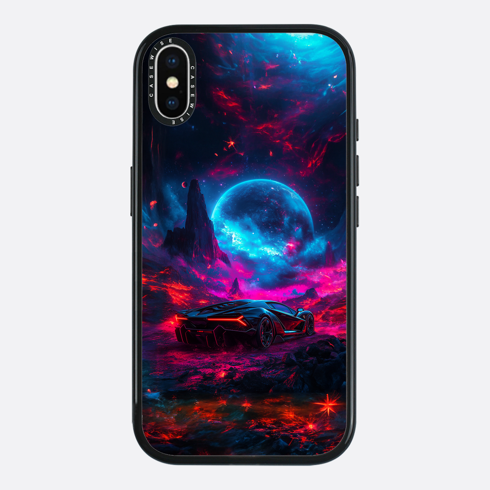 Purple Sports Car Galaxy - Etui