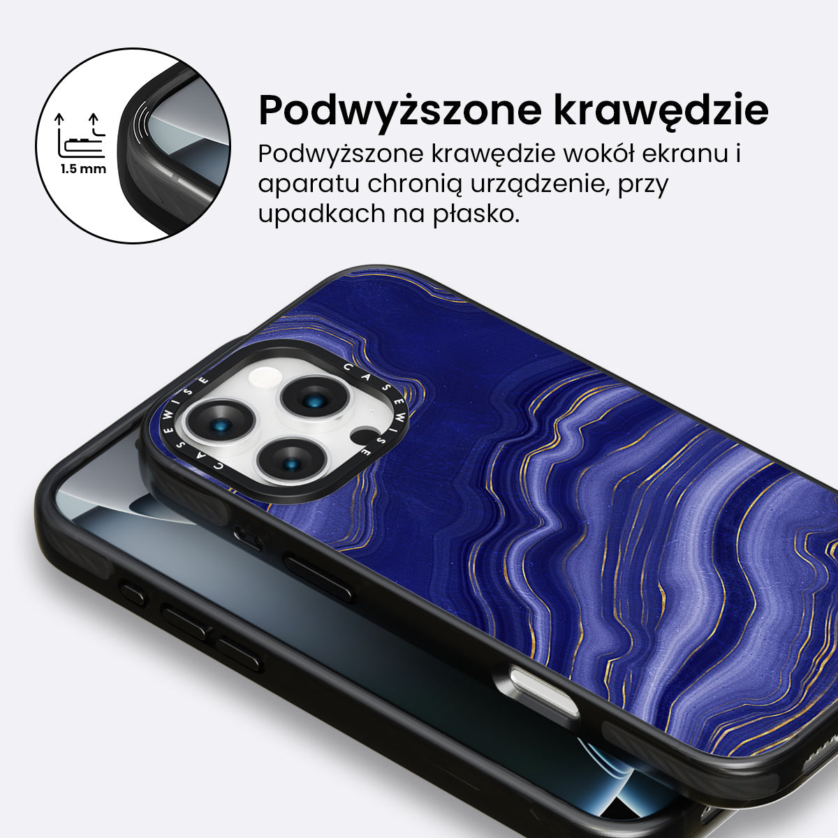 Blue Agate Texture 06 - Etui