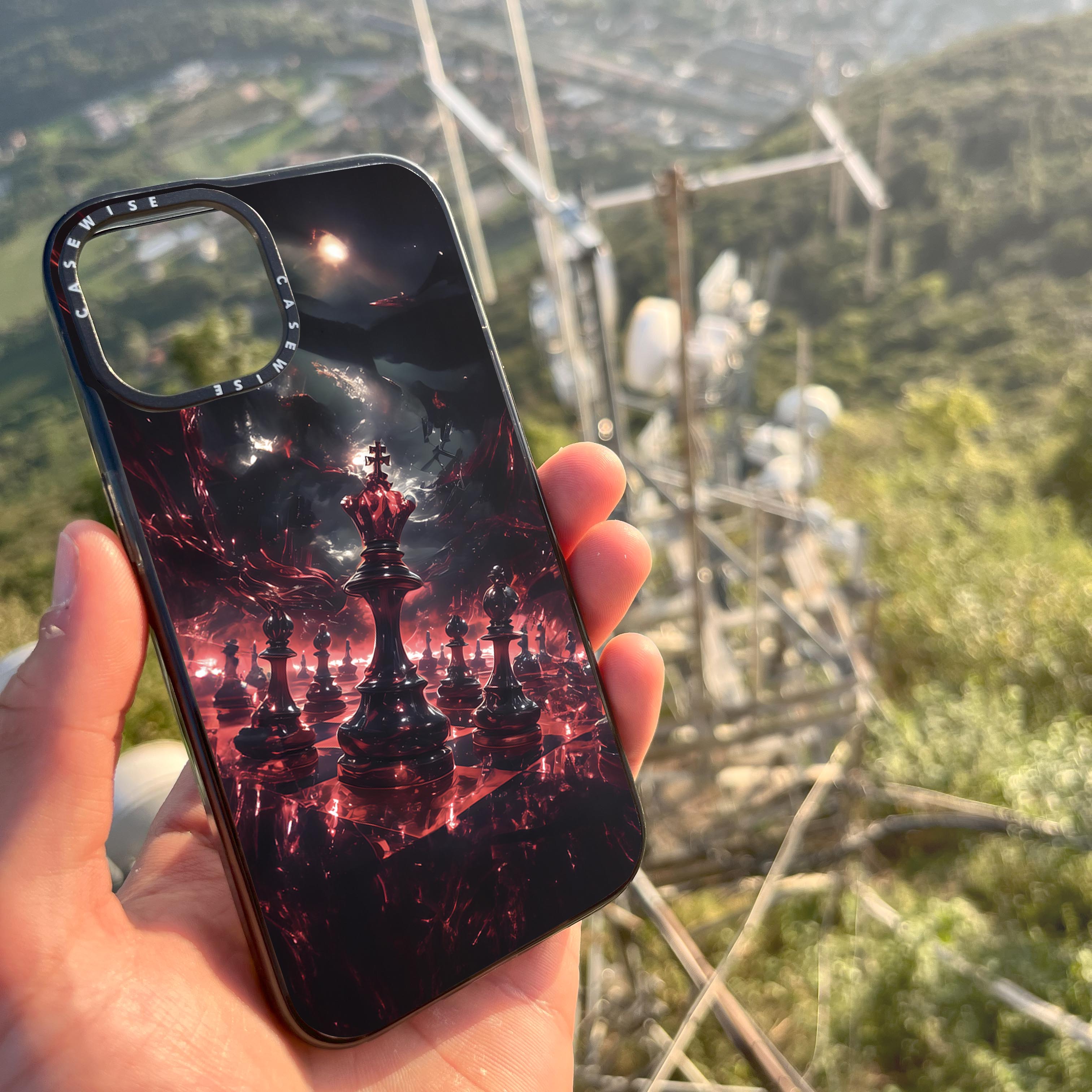 Crimson Red Chess - Etui