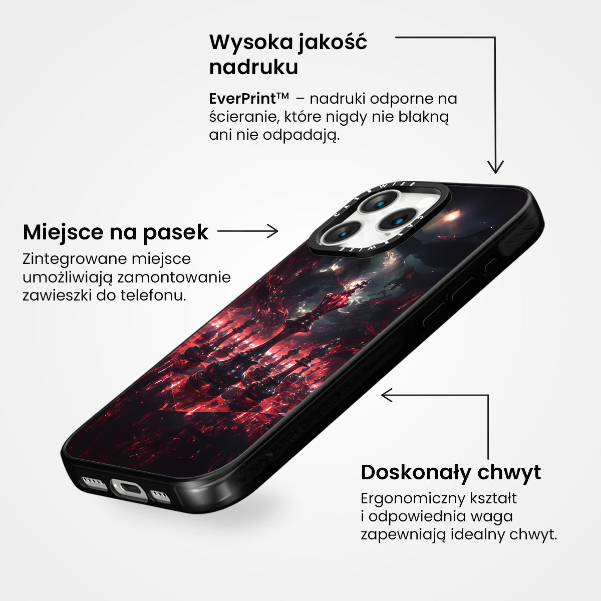 Crimson Red Chess - Etui