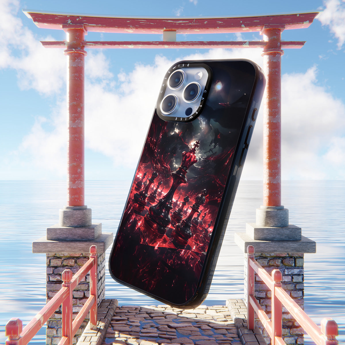 Crimson Red Chess - Etui