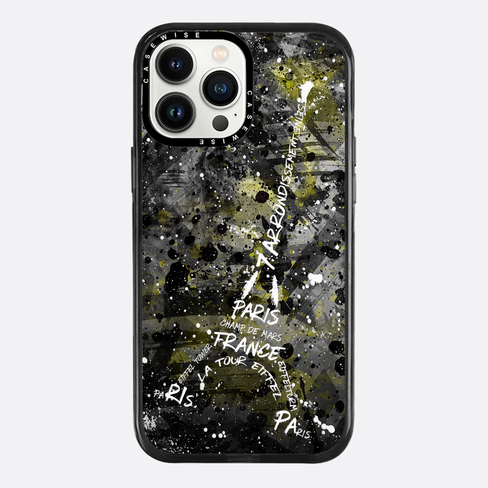 Digital Art Eiffel Tower yellow - Etui