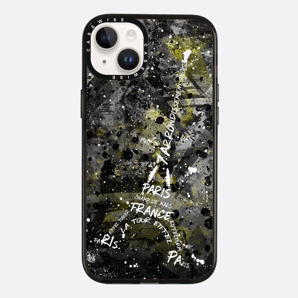 Digital Art Eiffel Tower yellow - Etui