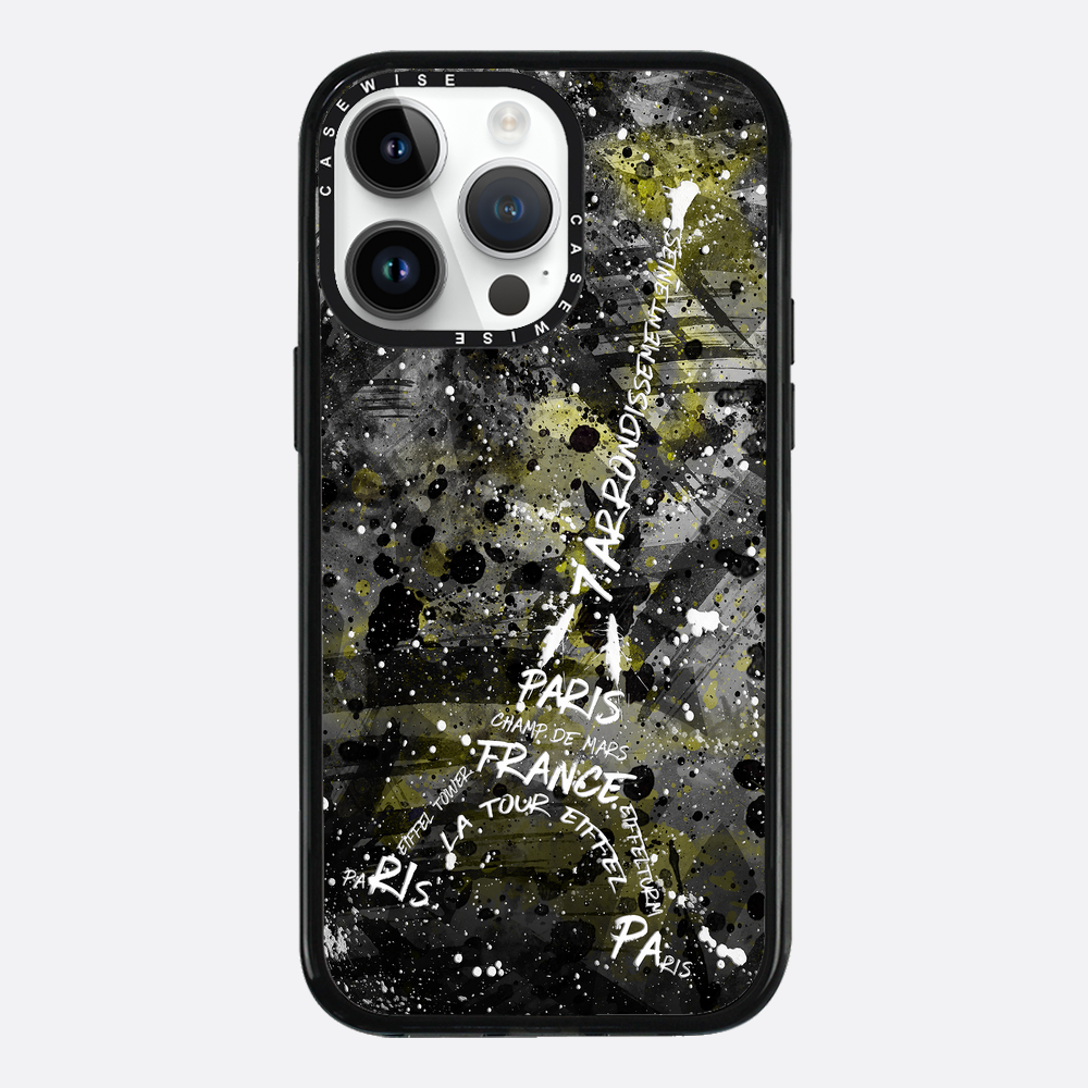 Digital Art Eiffel Tower yellow - Etui