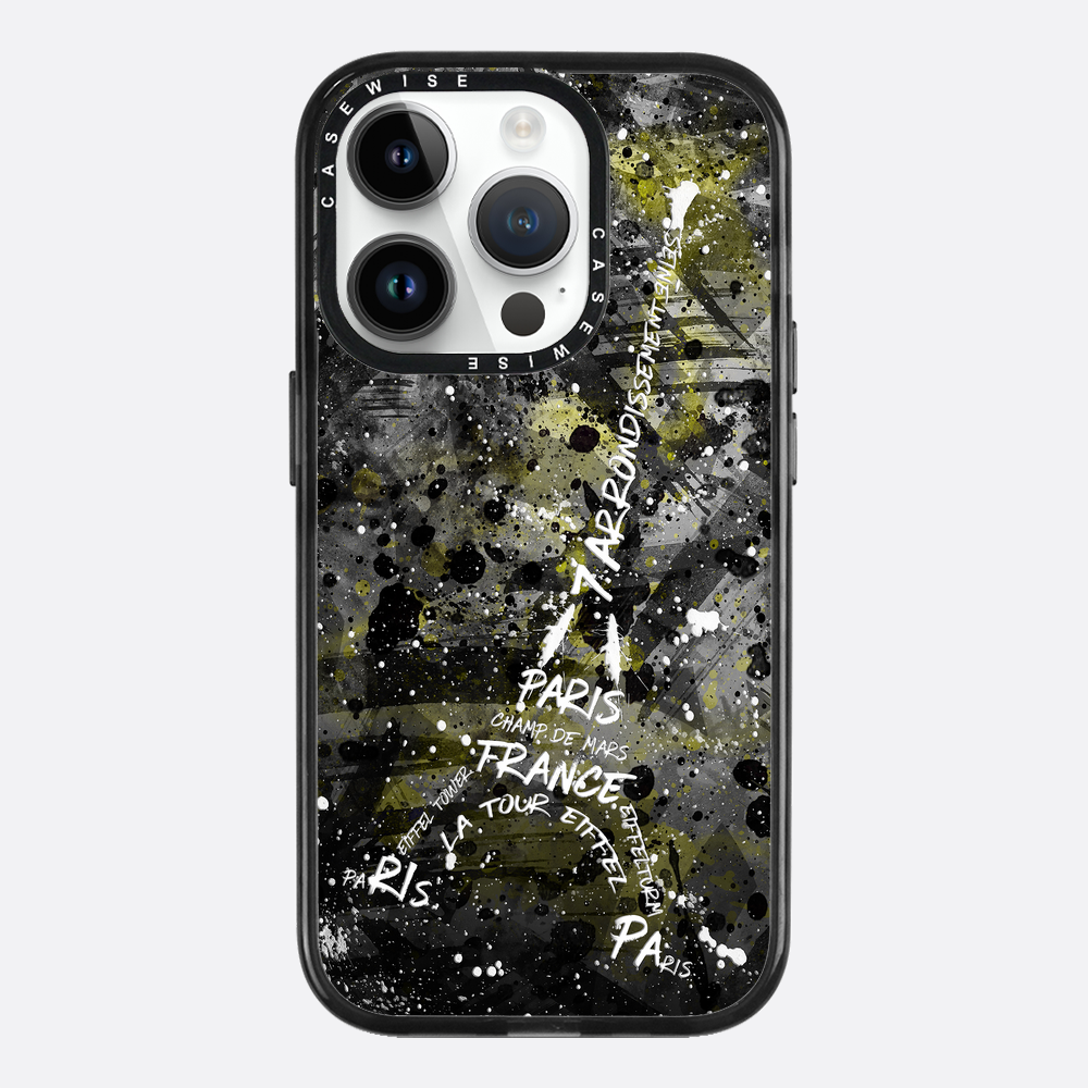 Digital Art Eiffel Tower yellow - Etui