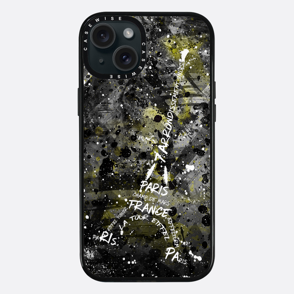 Digital Art Eiffel Tower yellow - Etui