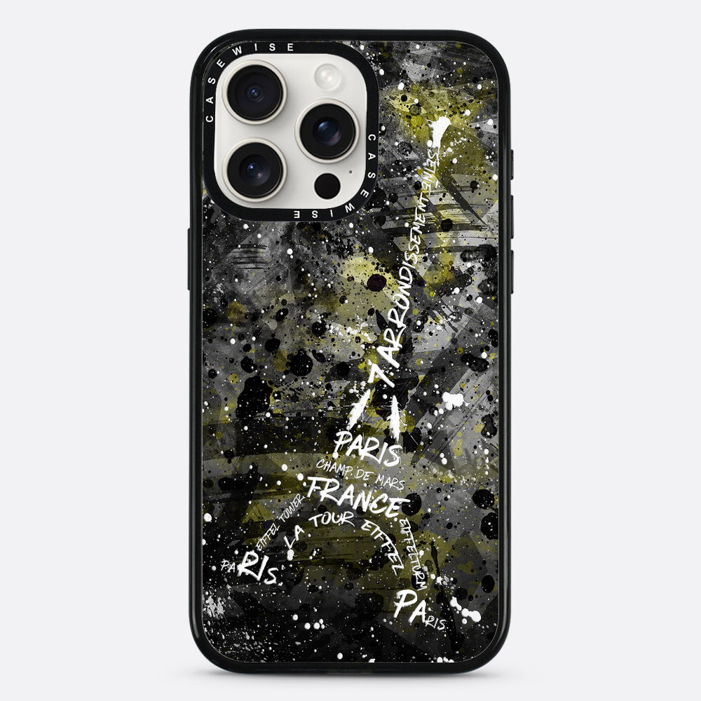 Digital Art Eiffel Tower yellow - Etui