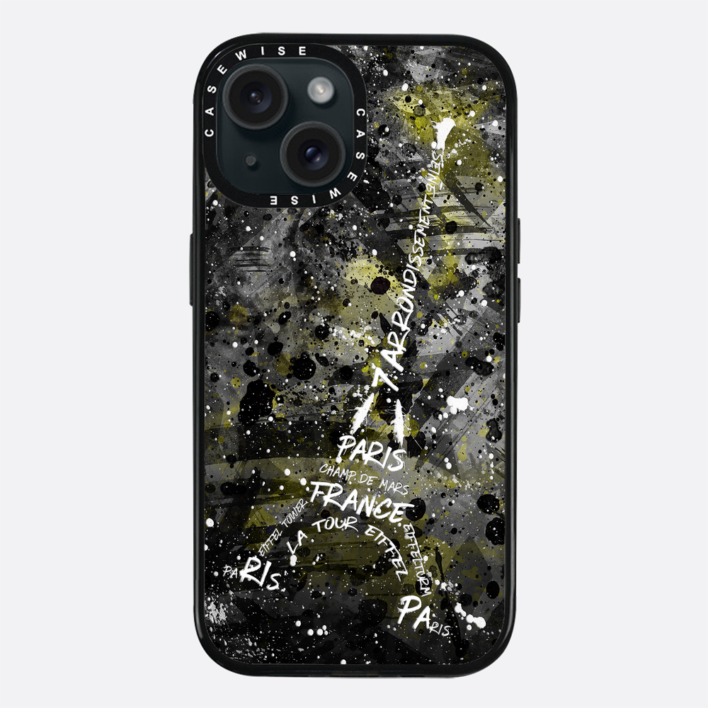 Digital Art Eiffel Tower yellow - Etui