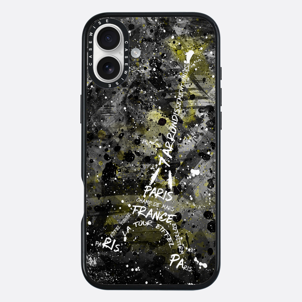 Digital Art Eiffel Tower yellow - Etui