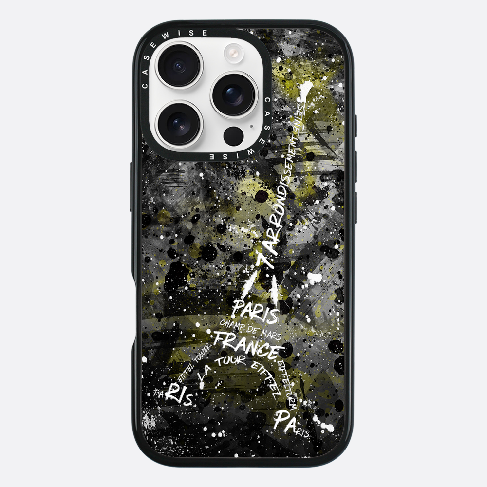 Digital Art Eiffel Tower yellow - Etui