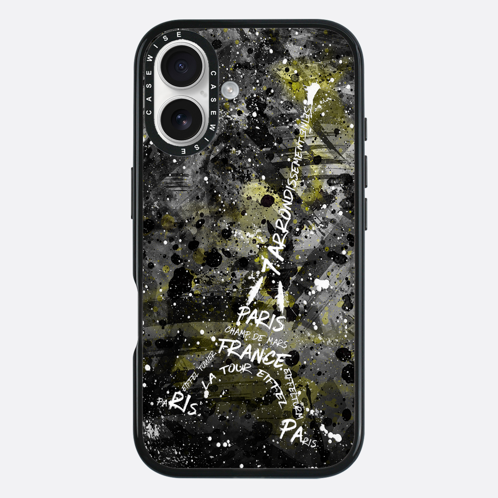 Digital Art Eiffel Tower yellow - Etui