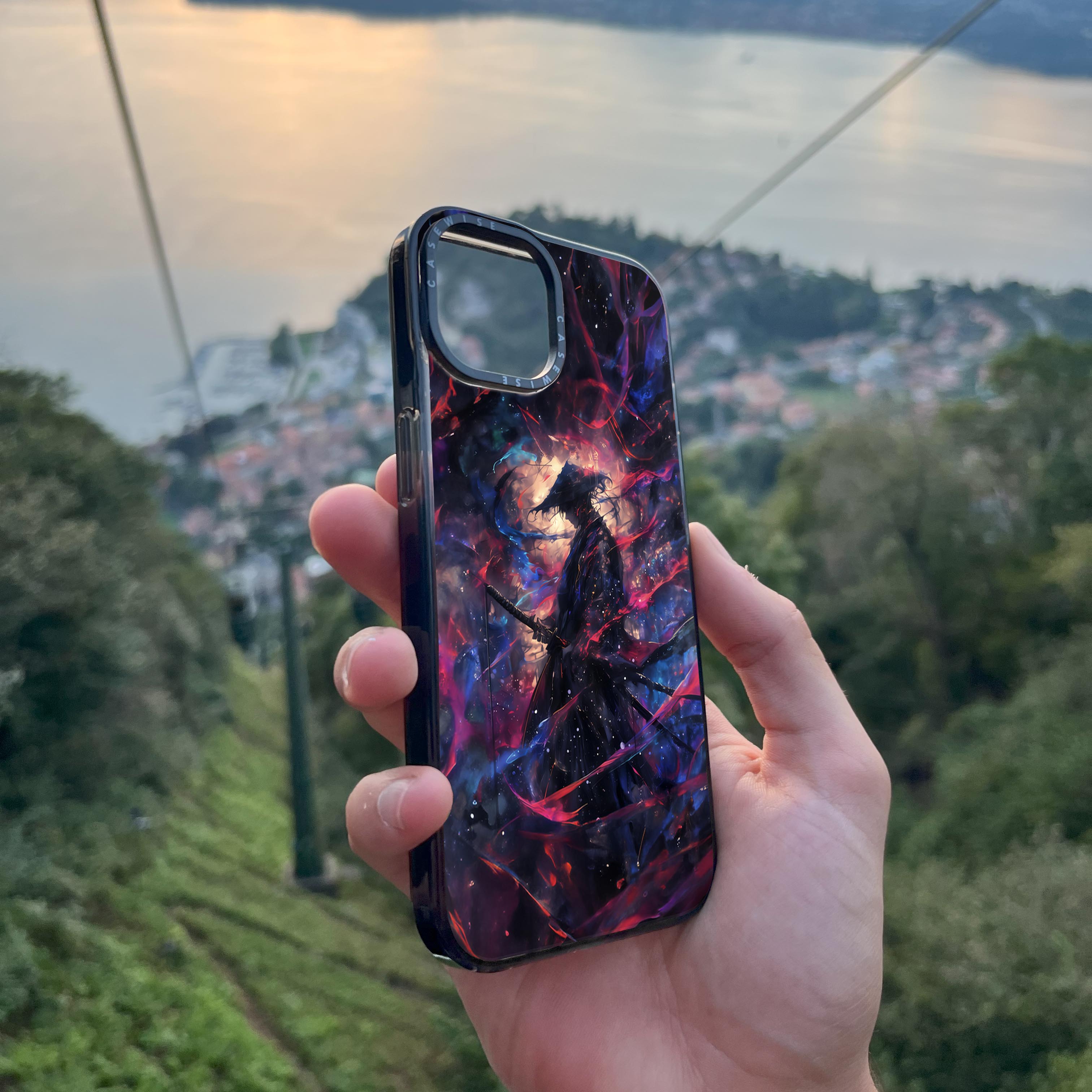 Neon Painting Samurai - Etui
