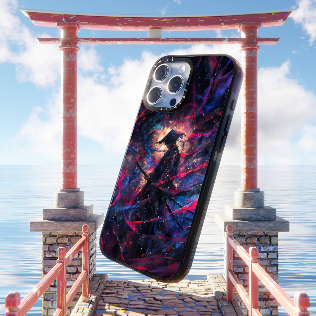 Neon Painting Samurai - Etui