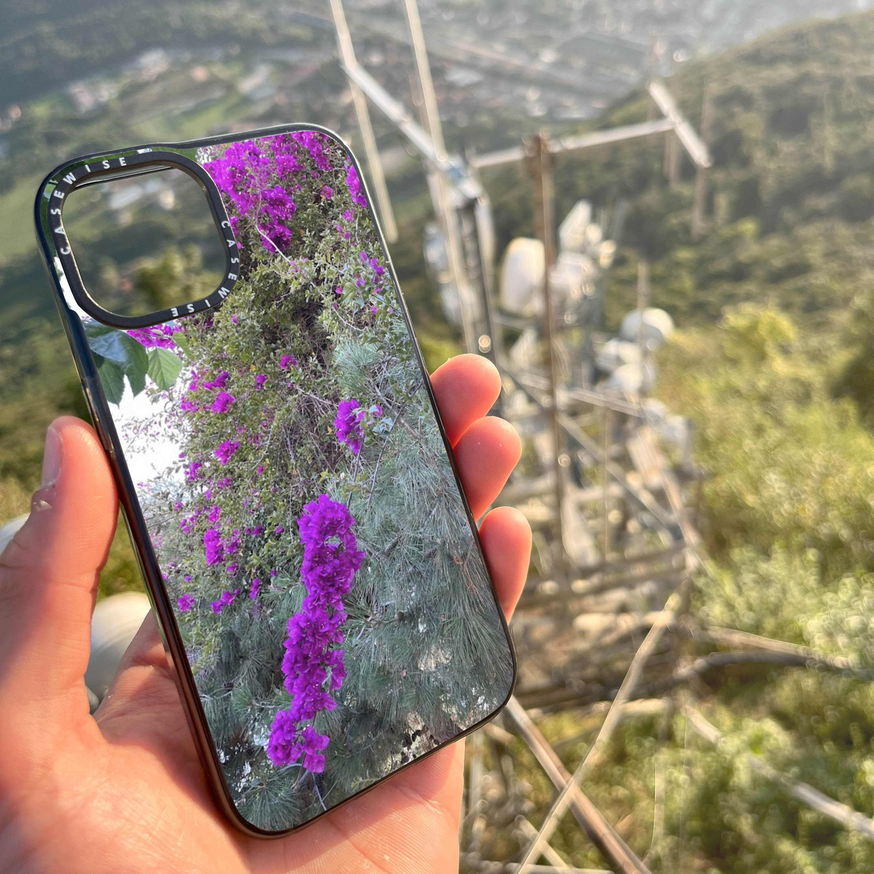 Fioletowe kwiaty - Etui