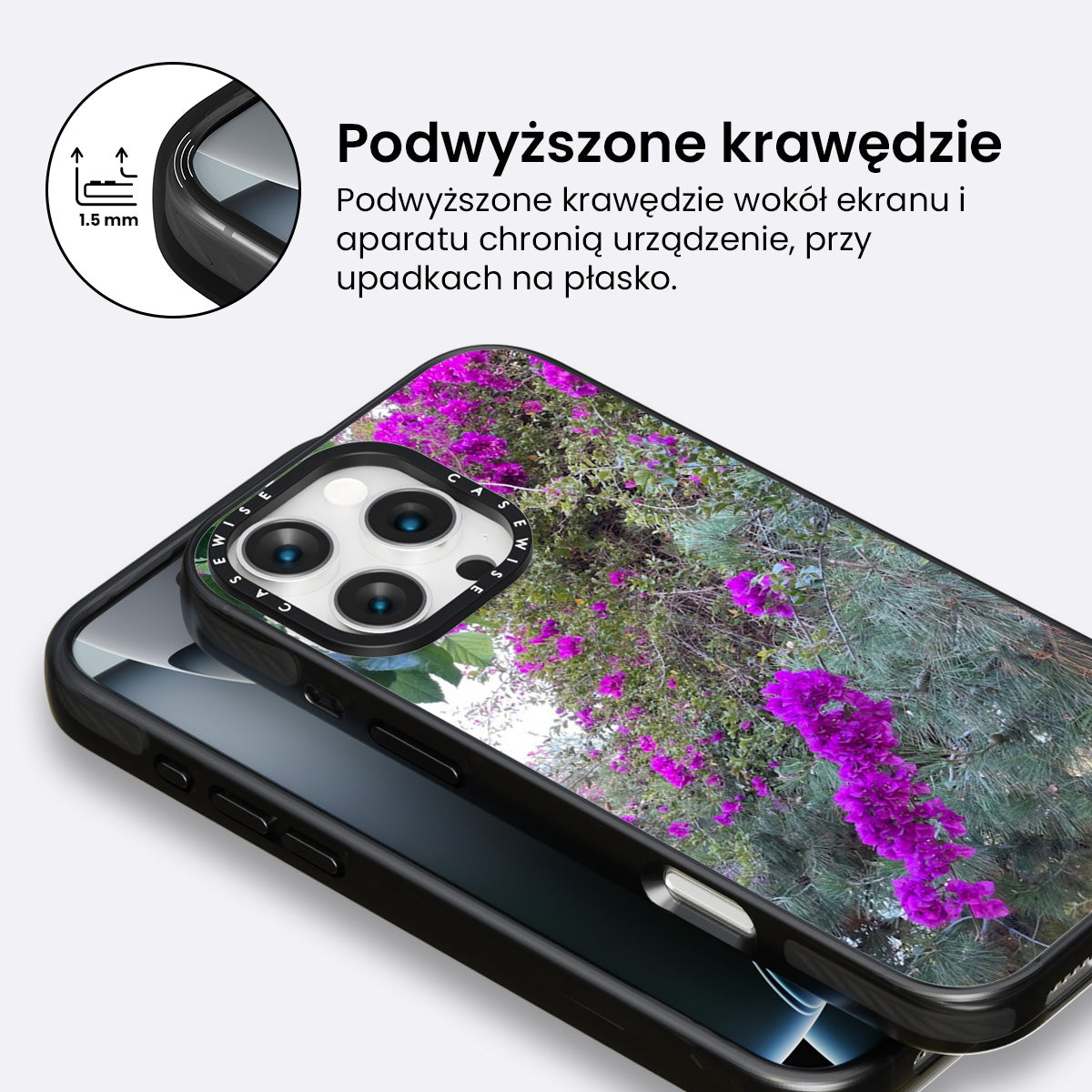 Fioletowe kwiaty - Etui