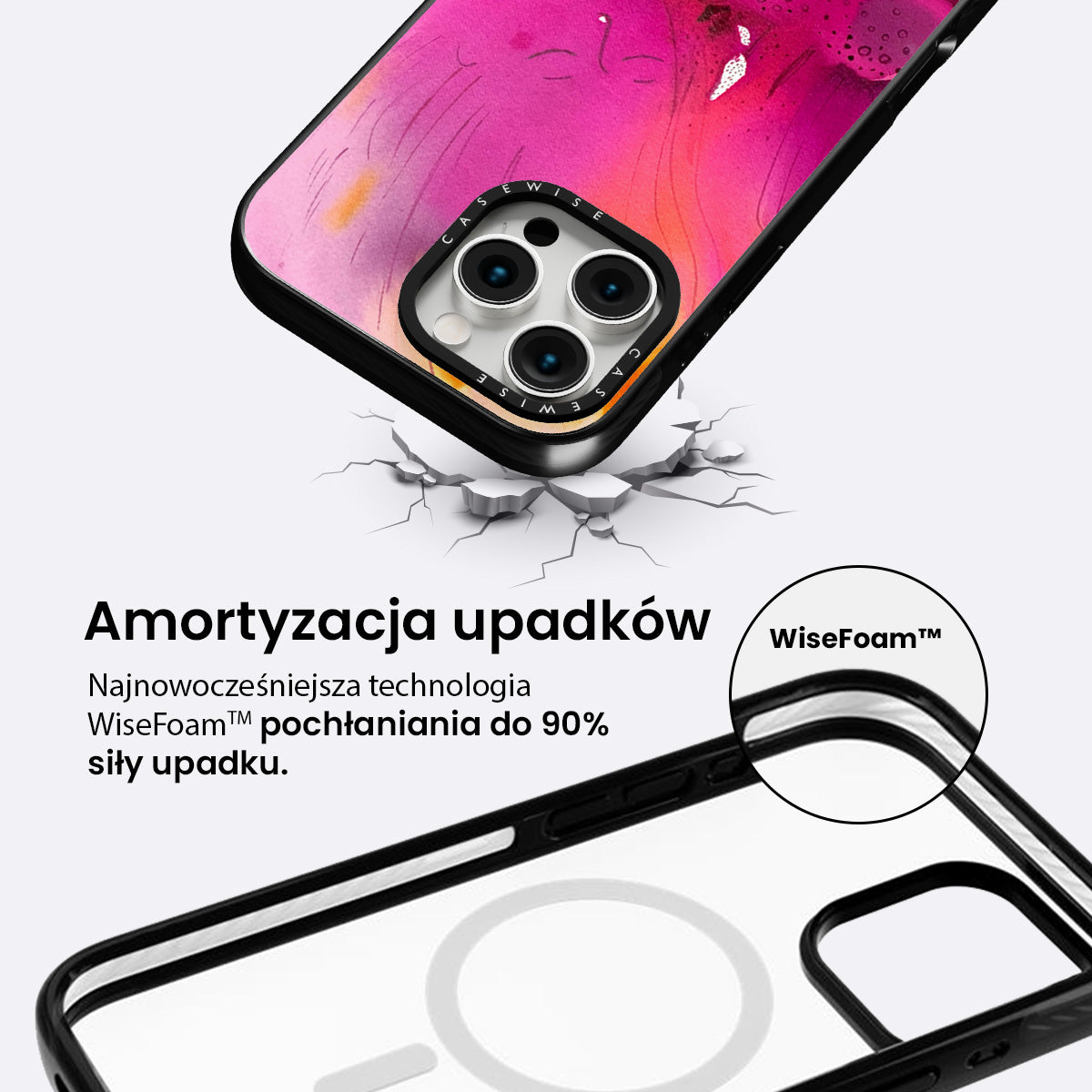 Różowy - Etui