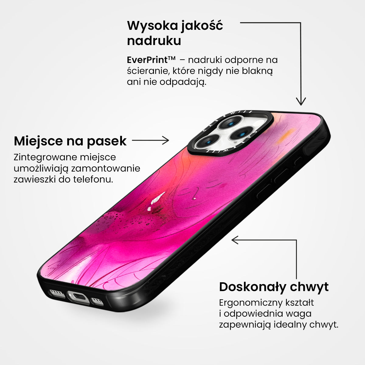 Różowy - Etui