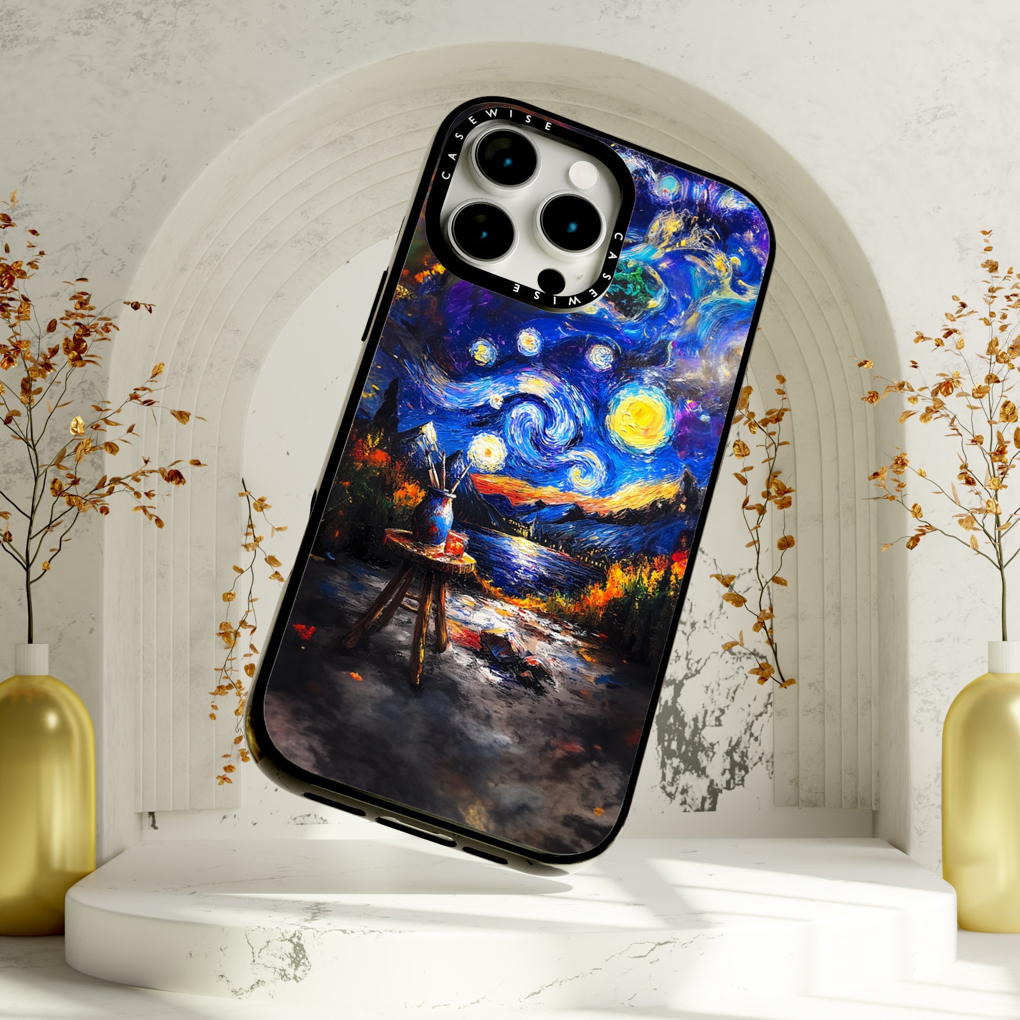 Starry Night Painting - Etui