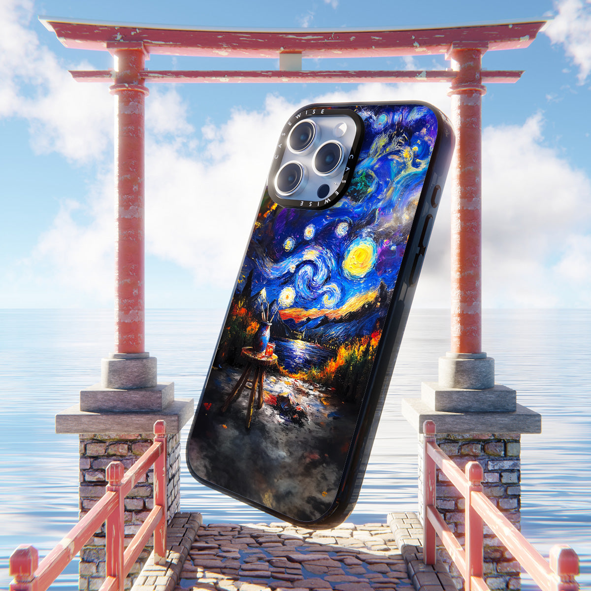 Starry Night Painting - Etui