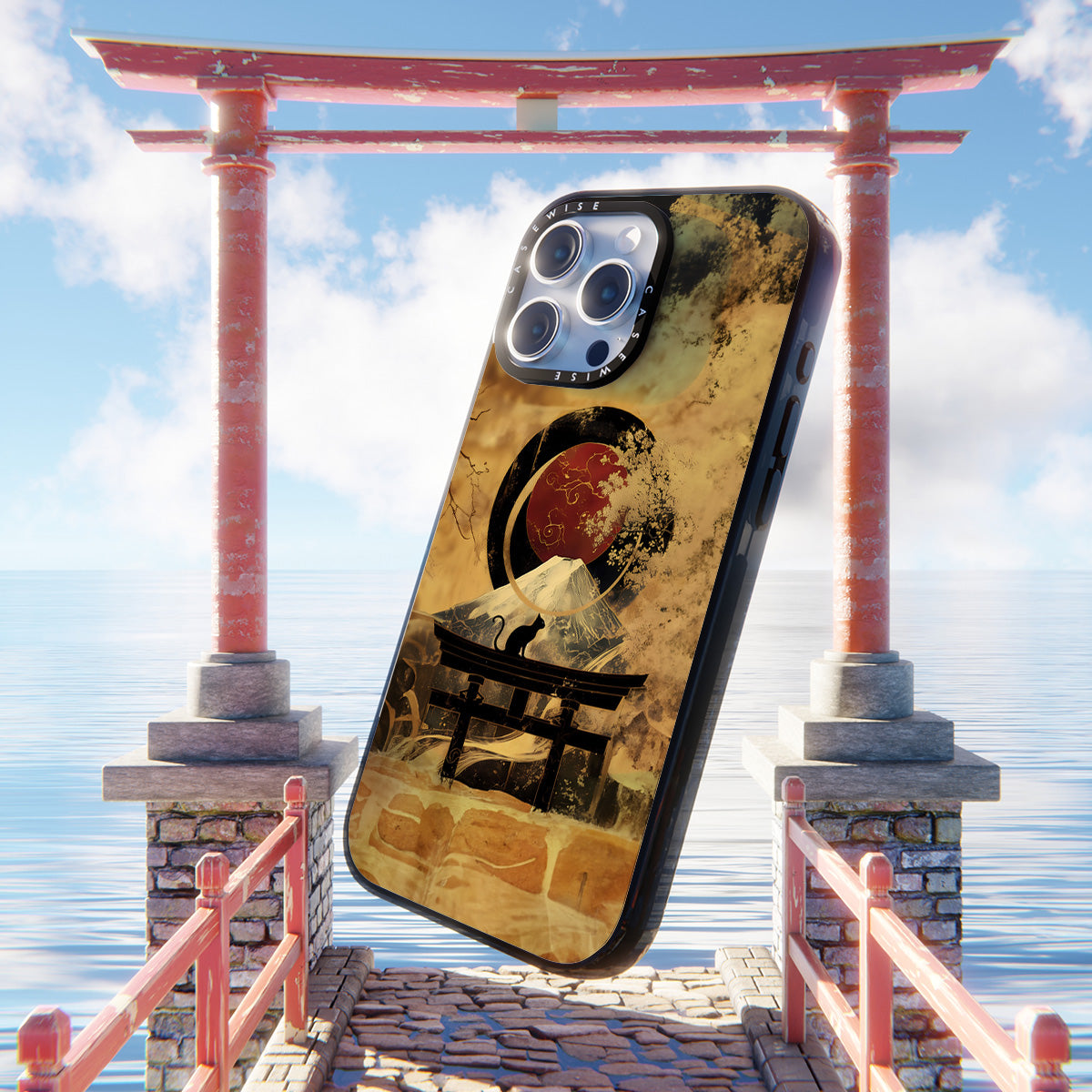 Black Cat Torii Gate - Etui