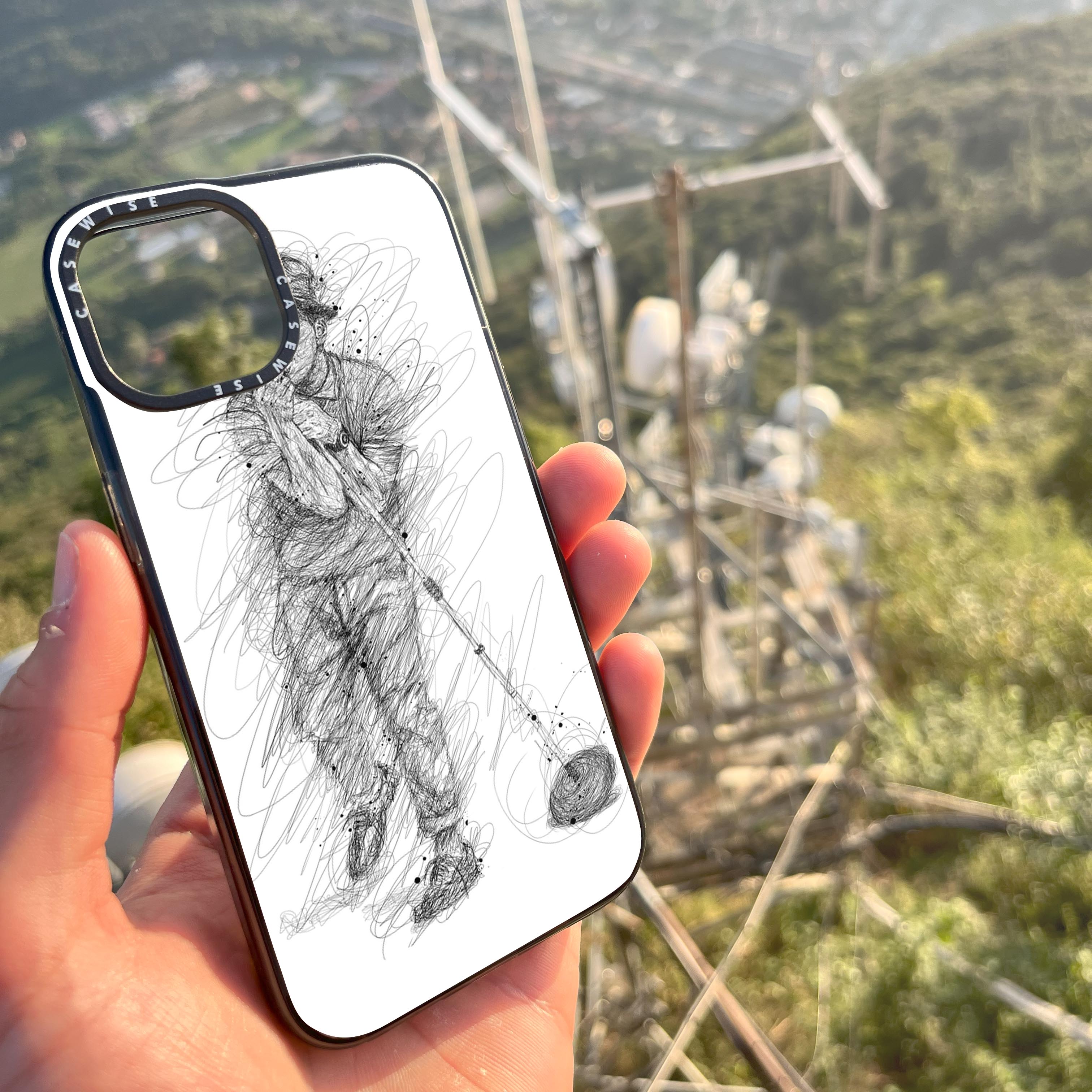 digital scribble art design inspired by bruno mars - Etui