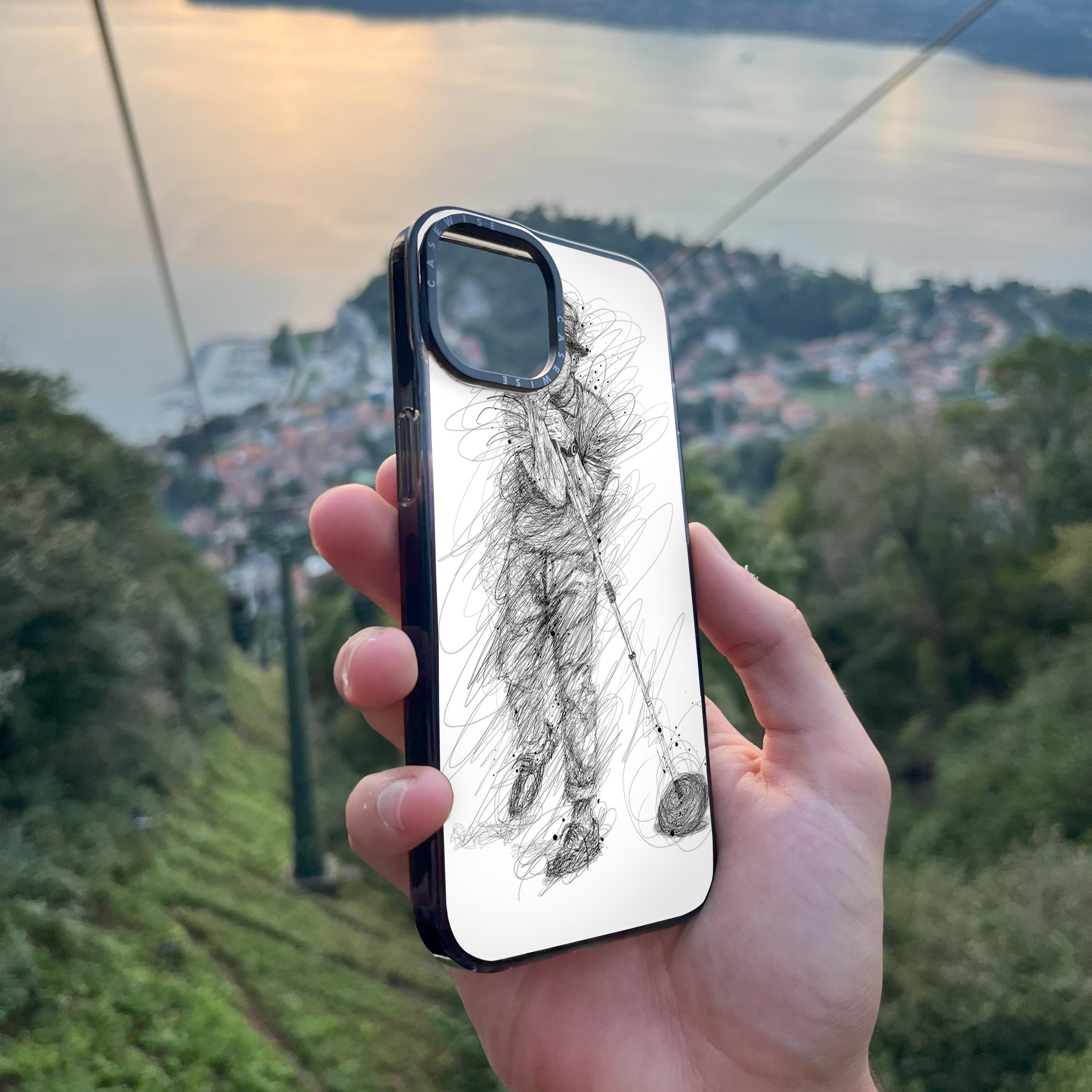 digital scribble art design inspired by bruno mars - Etui