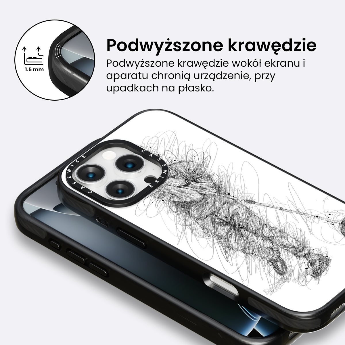 digital scribble art design inspired by bruno mars - Etui