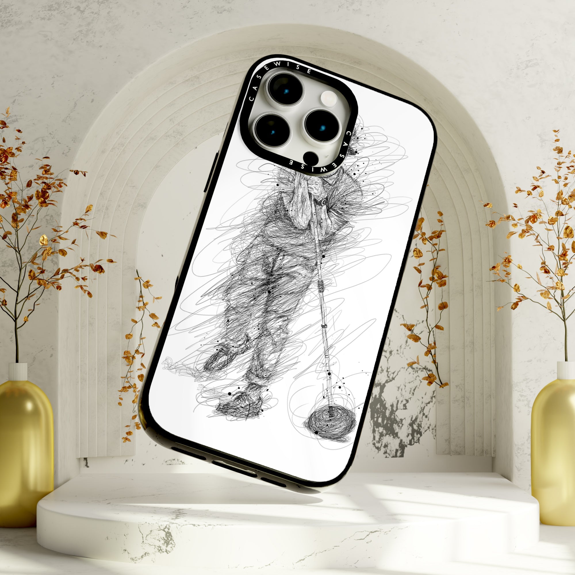 digital scribble art design inspired by bruno mars - Etui