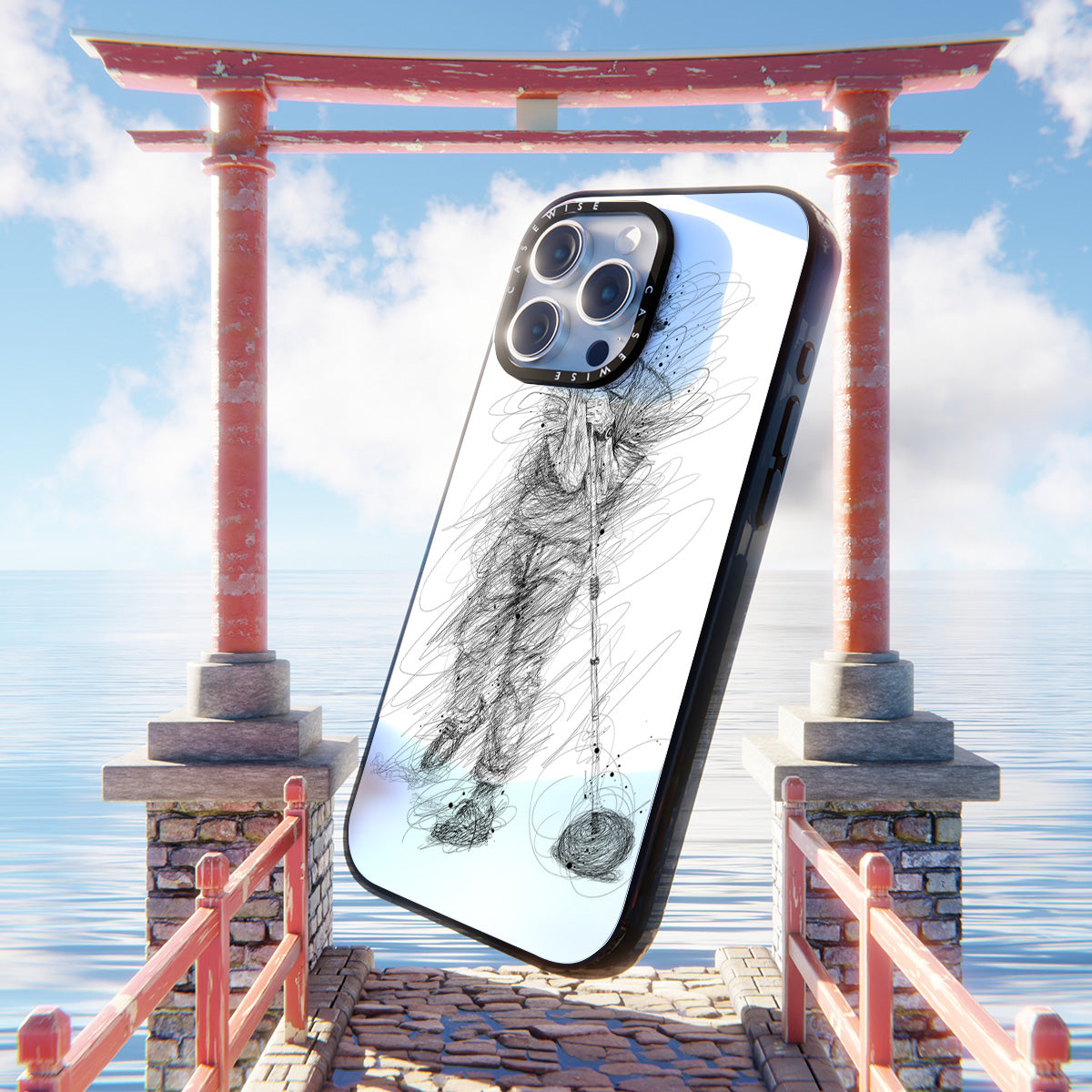 digital scribble art design inspired by bruno mars - Etui