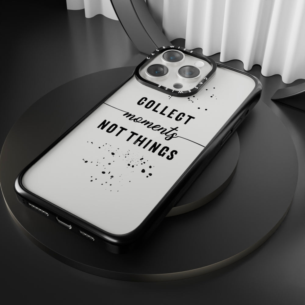 TEXT ART Collect moments not things - Etui